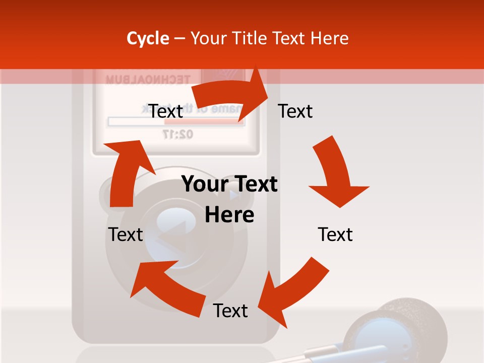 Stereo Music Track PowerPoint Template