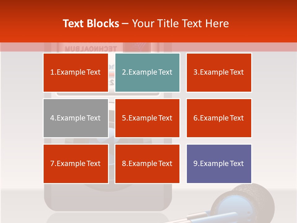 Stereo Music Track PowerPoint Template