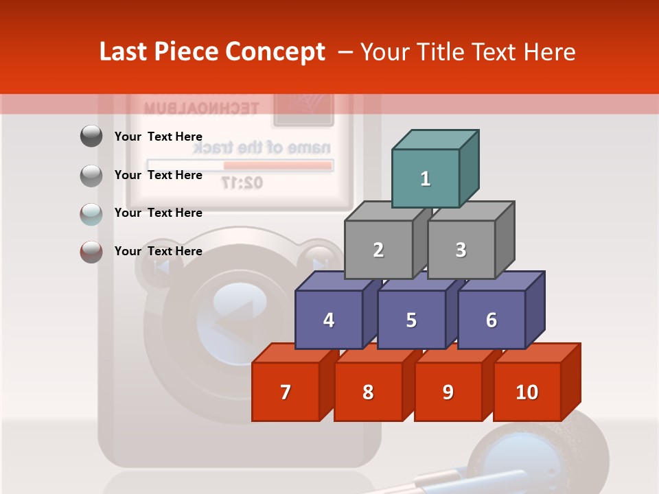 Stereo Music Track PowerPoint Template
