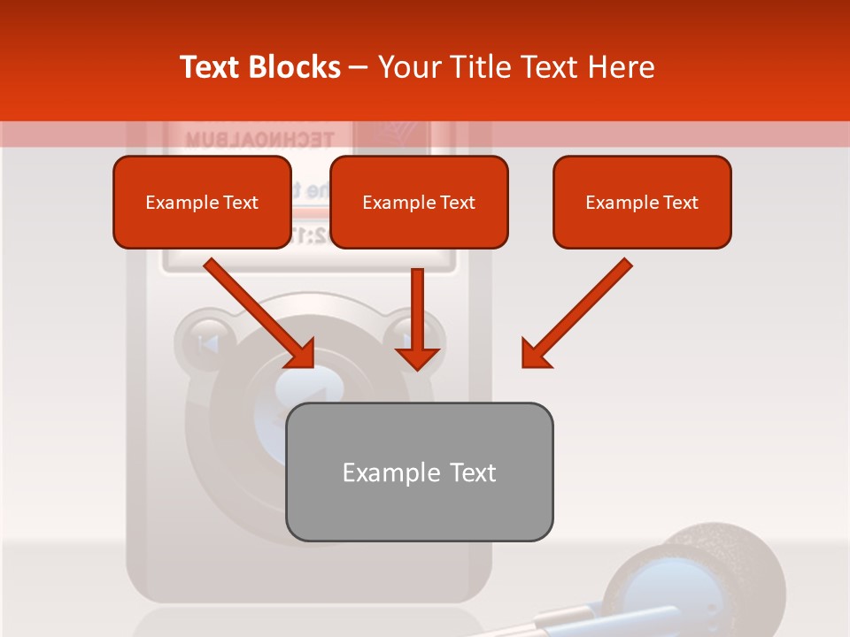 Stereo Music Track PowerPoint Template