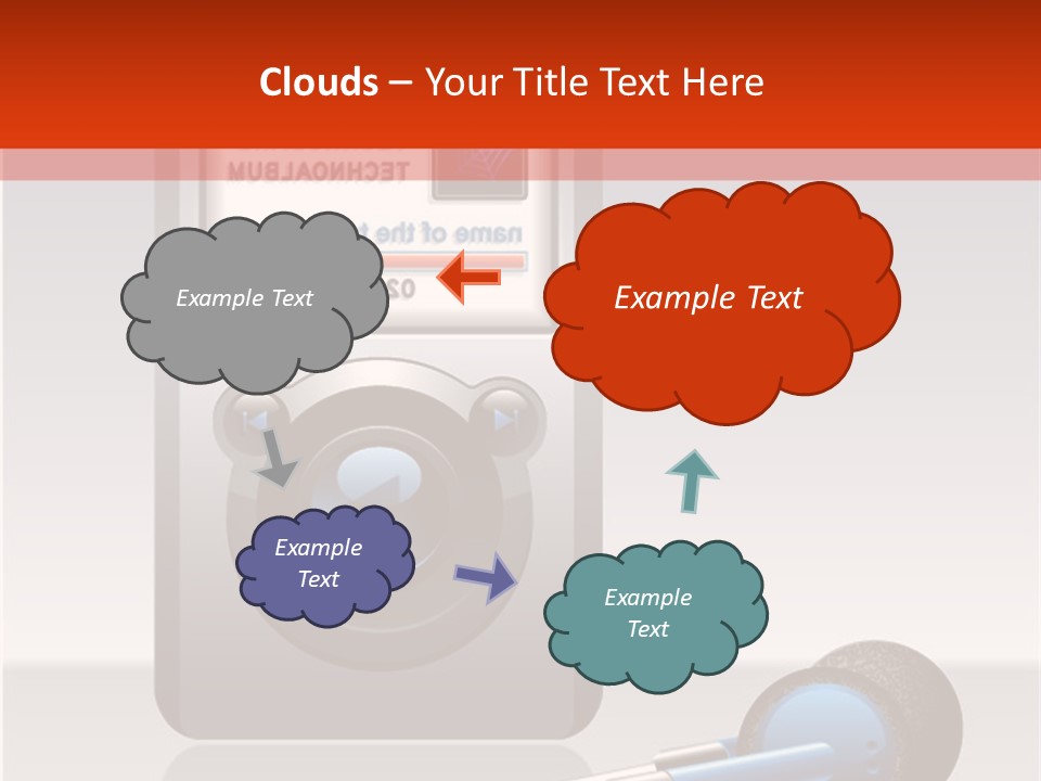 Stereo Music Track PowerPoint Template