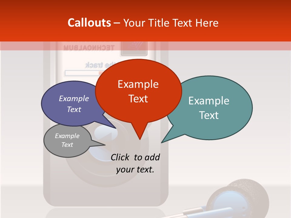 Stereo Music Track PowerPoint Template