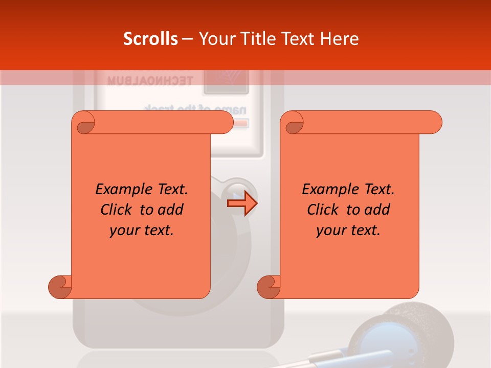 Stereo Music Track PowerPoint Template