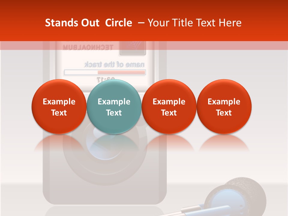 Stereo Music Track PowerPoint Template