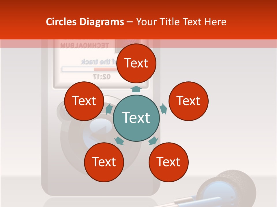 Stereo Music Track PowerPoint Template