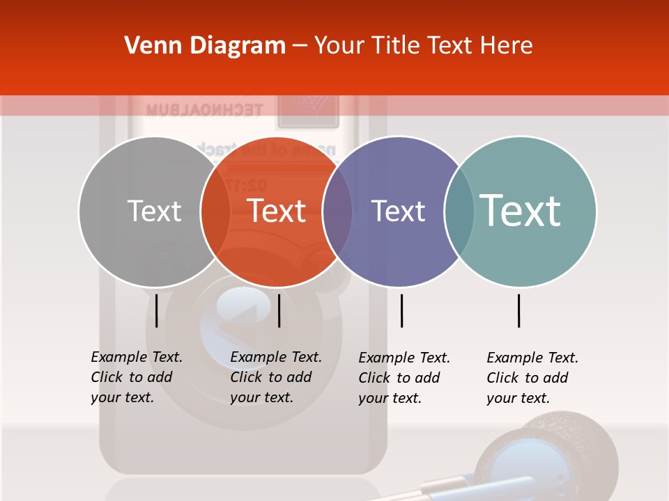 Stereo Music Track PowerPoint Template