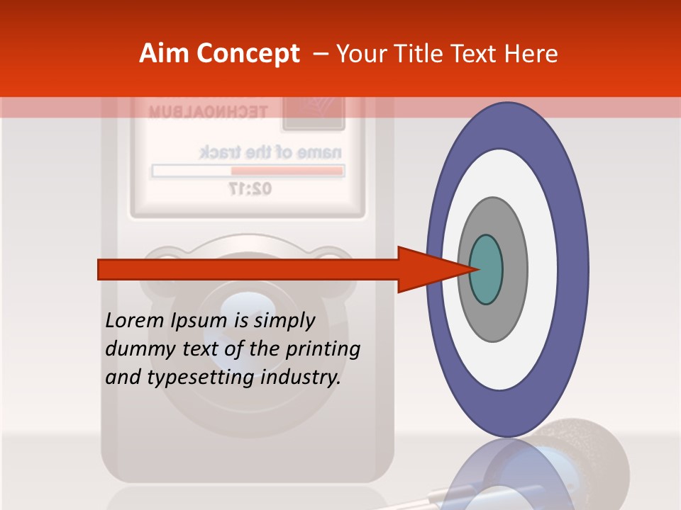 Stereo Music Track PowerPoint Template