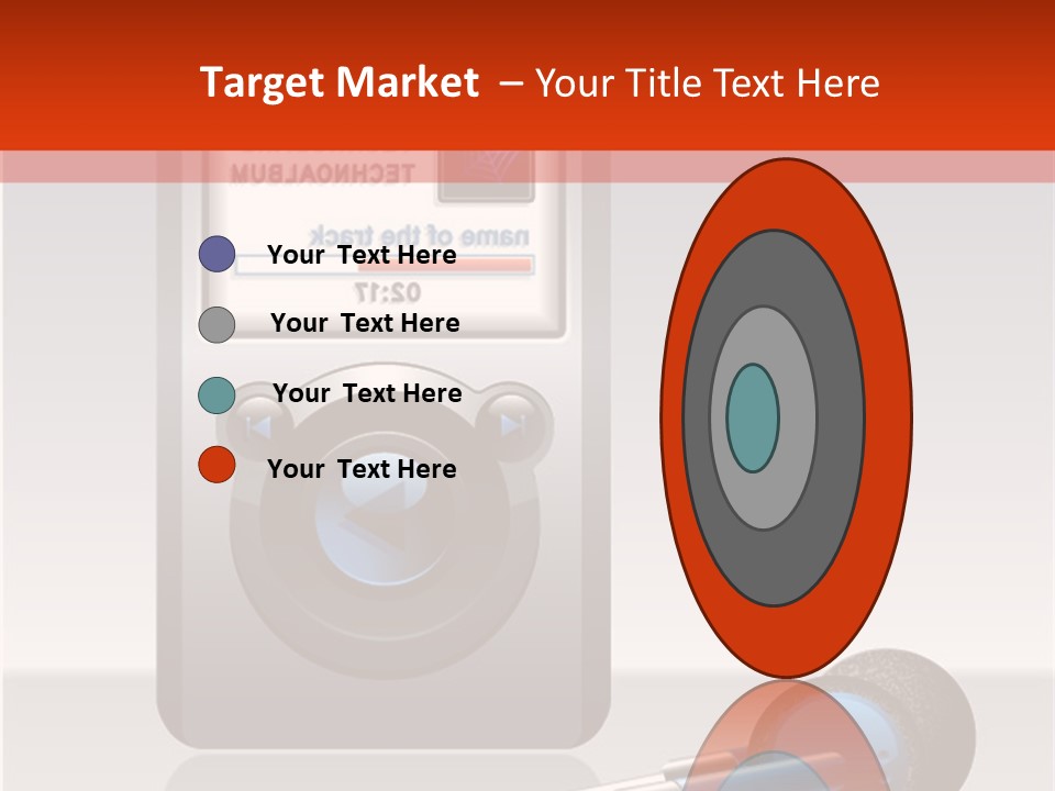 Stereo Music Track PowerPoint Template