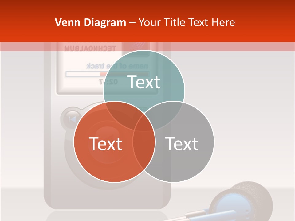 Stereo Music Track PowerPoint Template