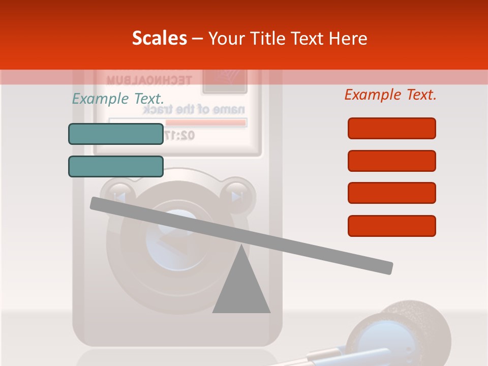 Stereo Music Track PowerPoint Template