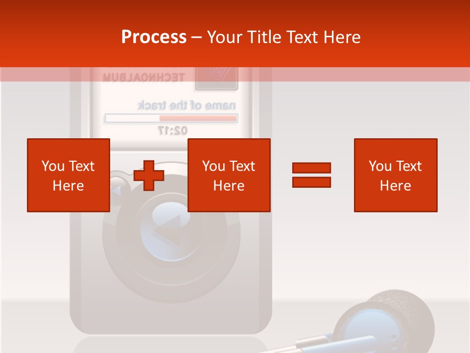 Stereo Music Track PowerPoint Template