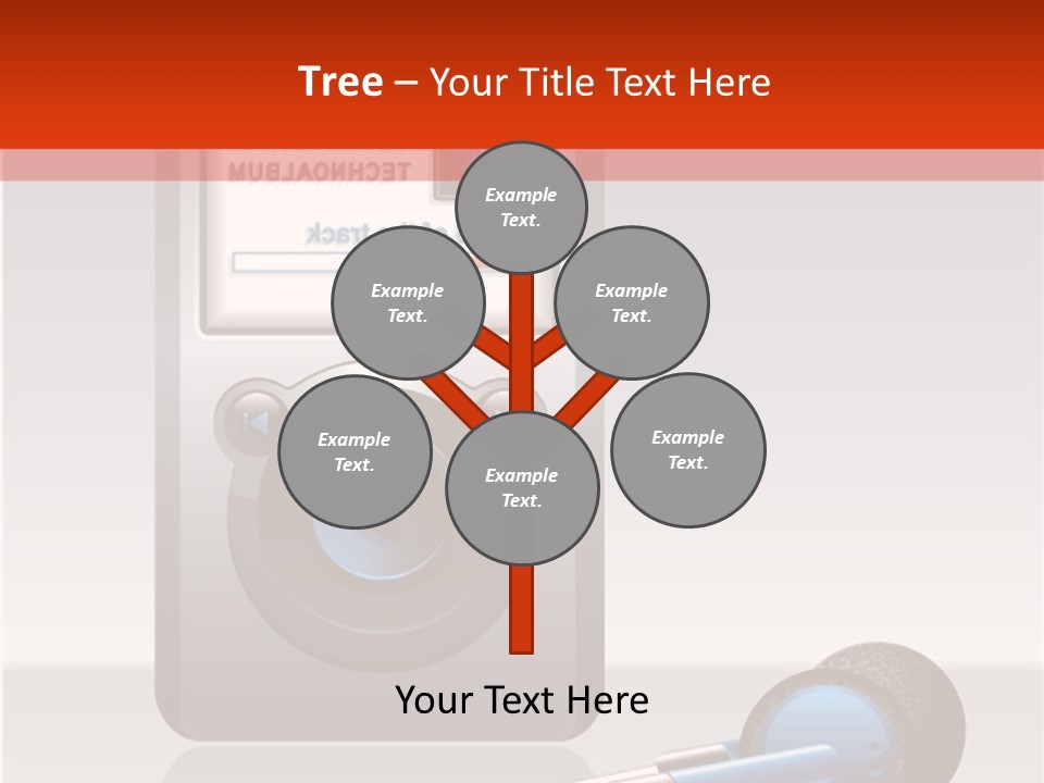 Stereo Music Track PowerPoint Template