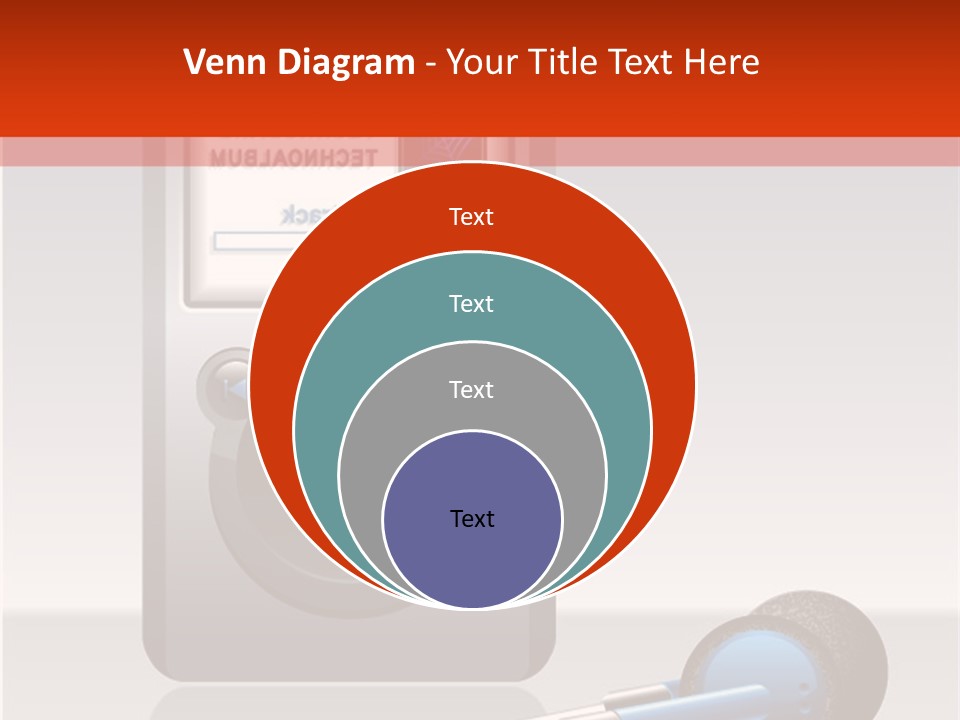 Stereo Music Track PowerPoint Template