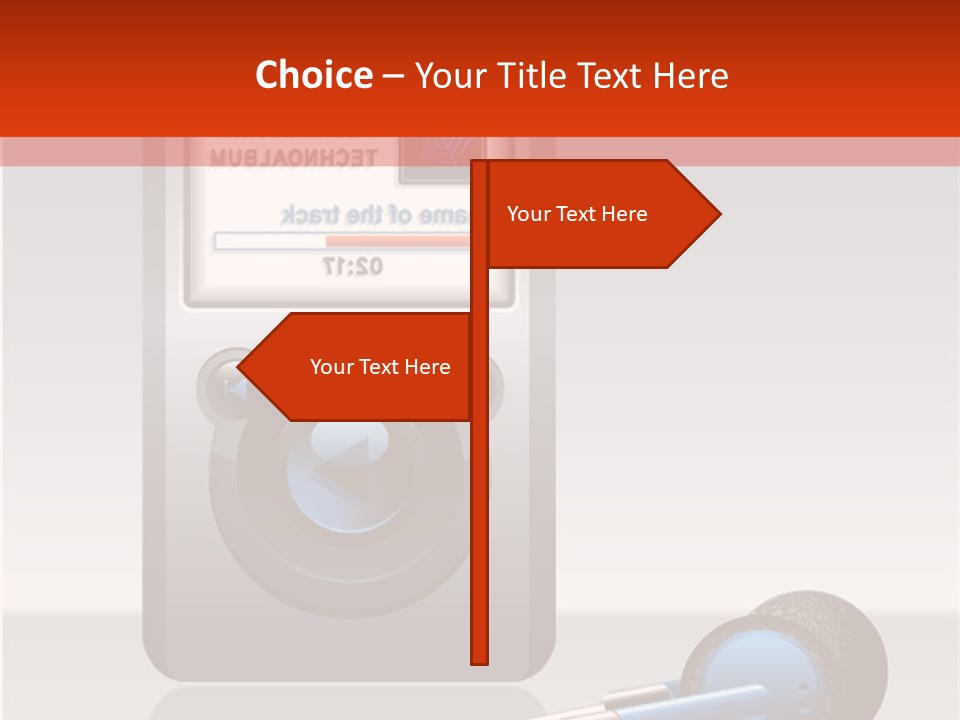 Stereo Music Track PowerPoint Template