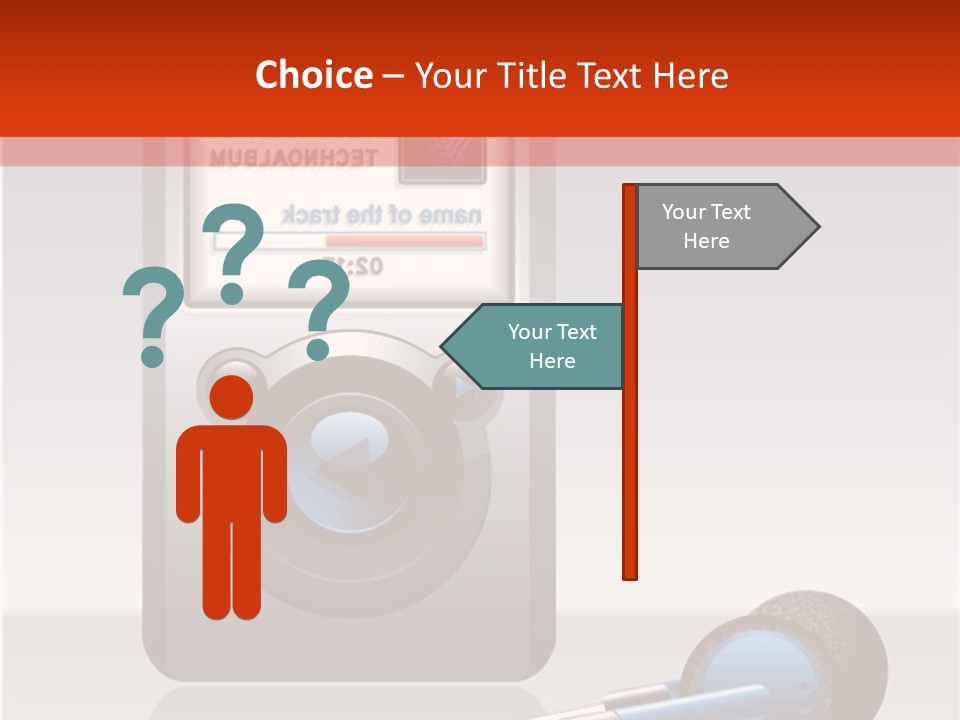 Stereo Music Track PowerPoint Template
