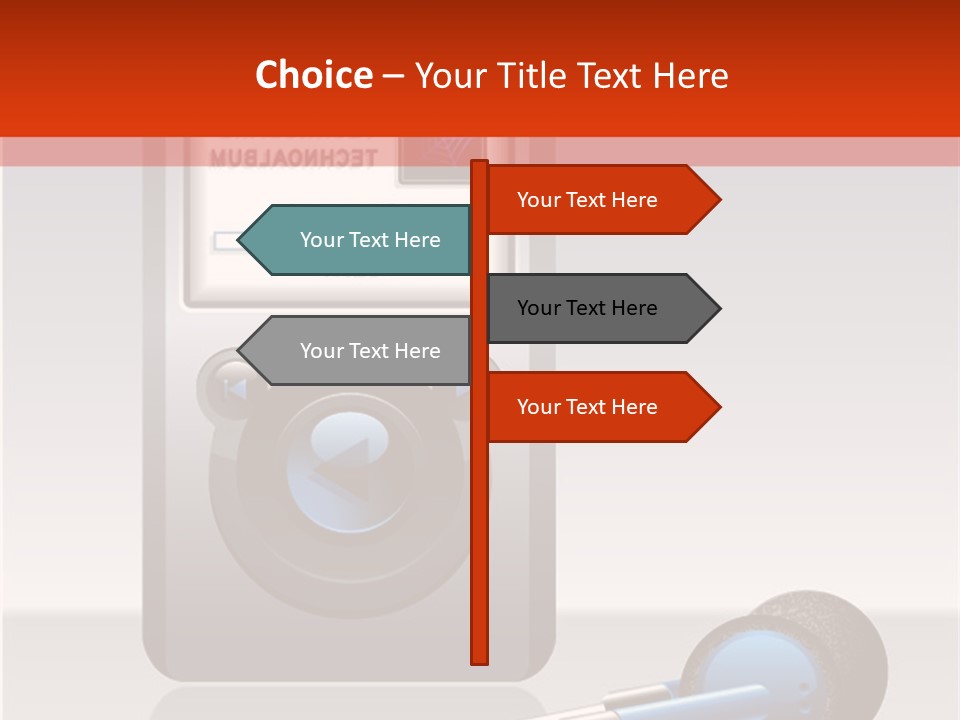 Stereo Music Track PowerPoint Template