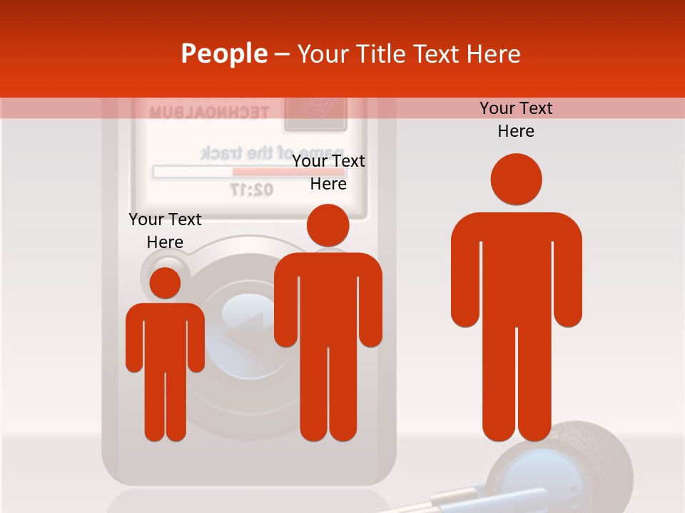 Stereo Music Track PowerPoint Template