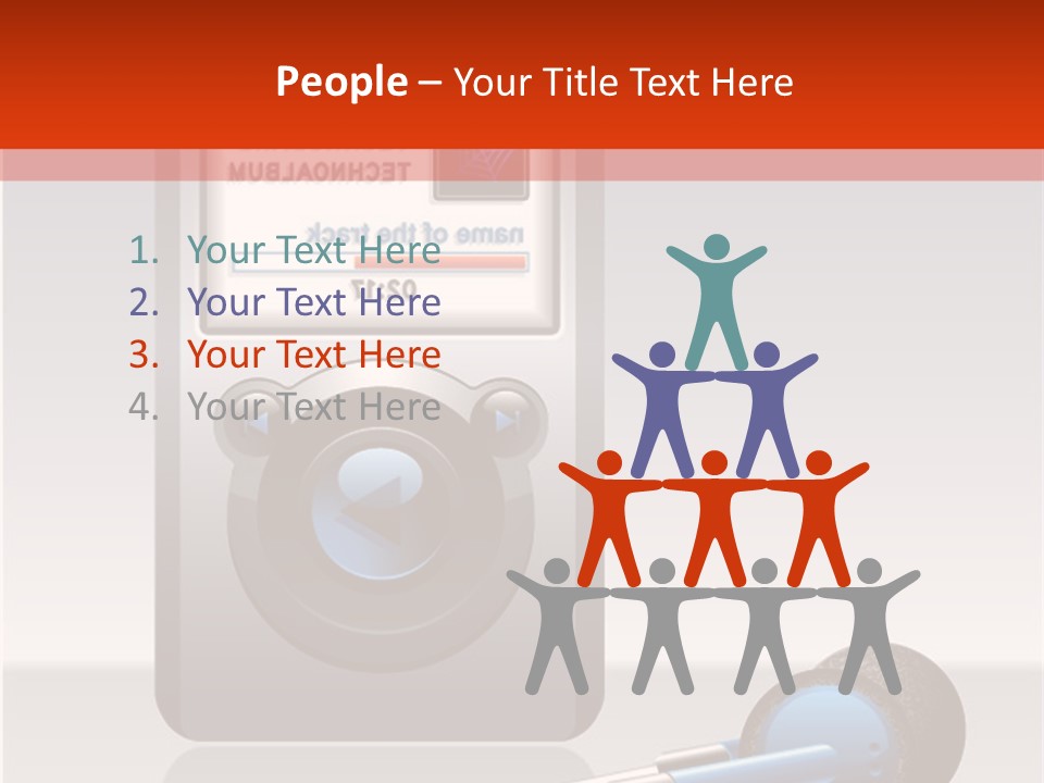 Stereo Music Track PowerPoint Template