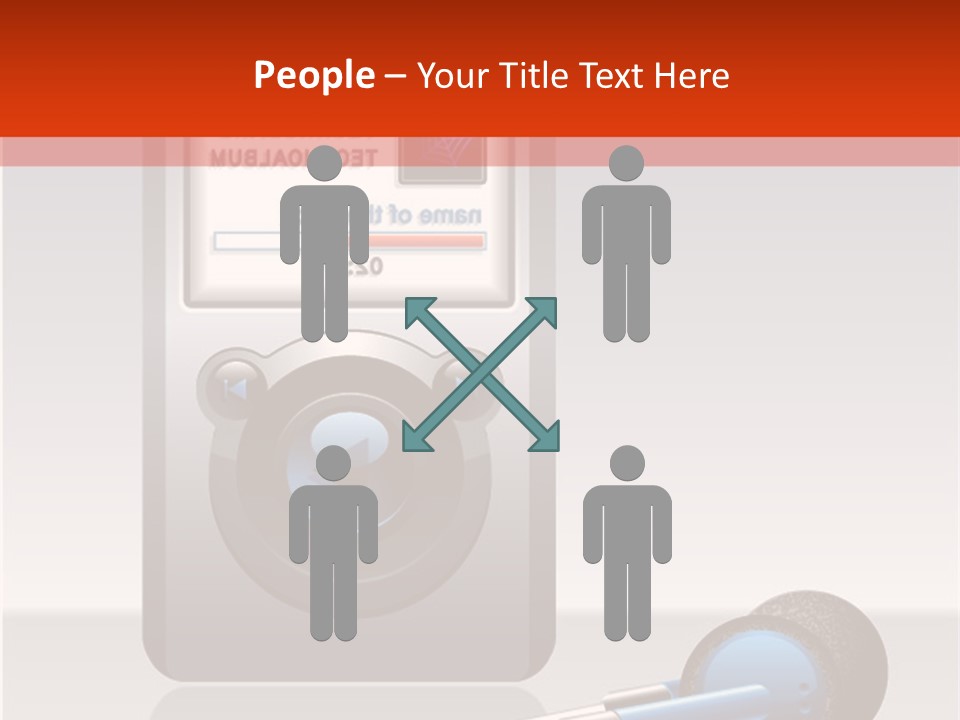 Stereo Music Track PowerPoint Template