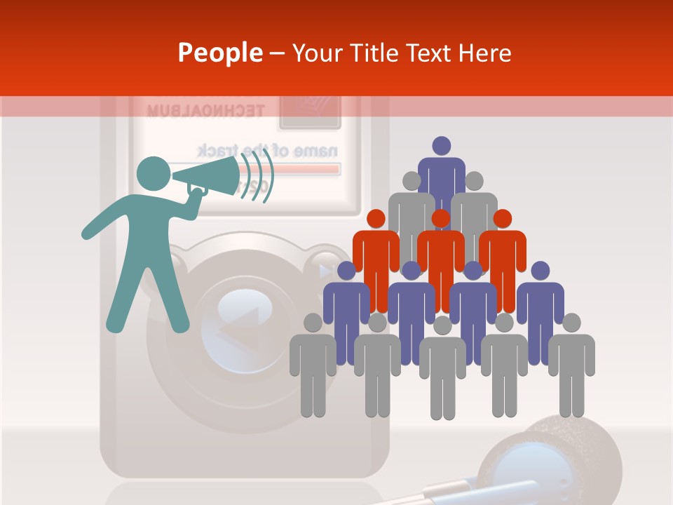 Stereo Music Track PowerPoint Template