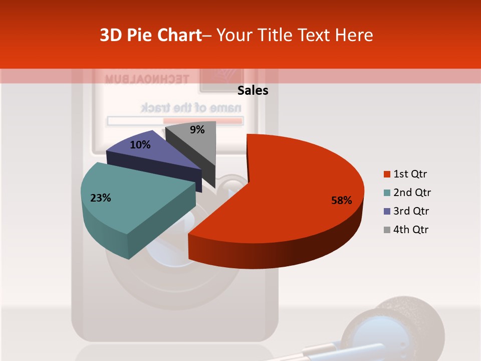 Stereo Music Track PowerPoint Template