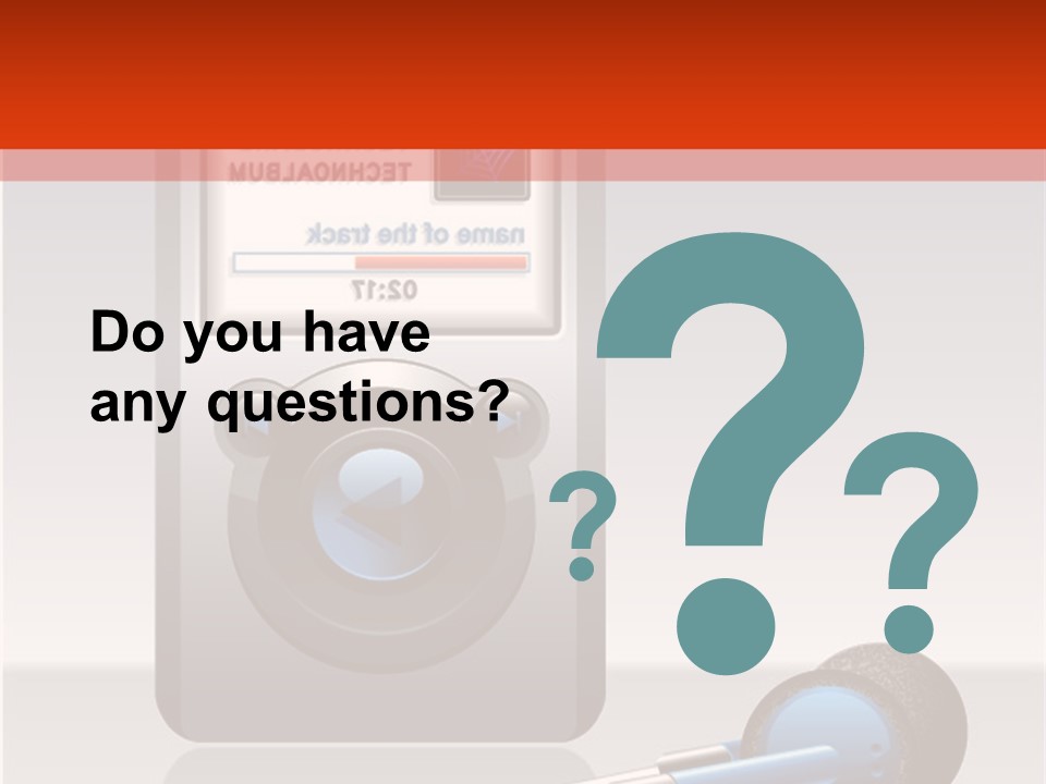 Stereo Music Track PowerPoint Template