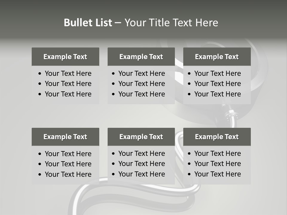Trance Treble Blots PowerPoint Template