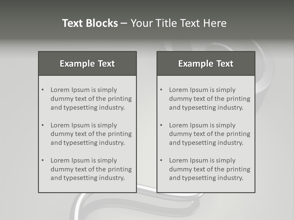 Trance Treble Blots PowerPoint Template