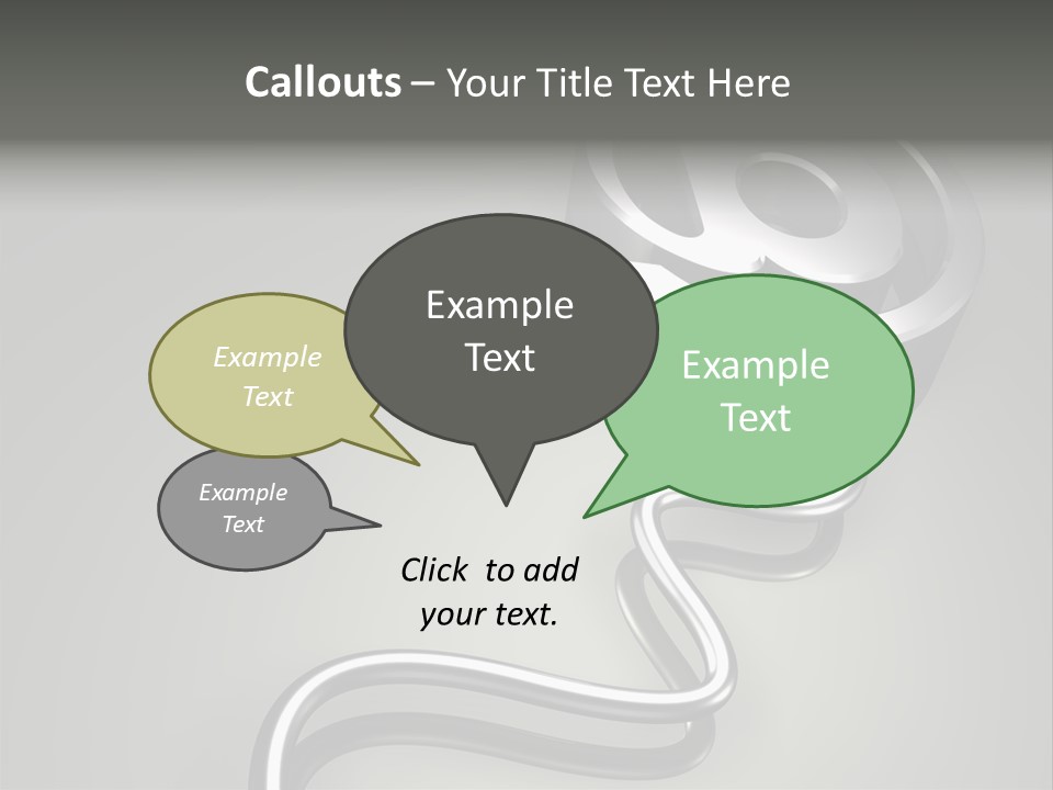 Trance Treble Blots PowerPoint Template