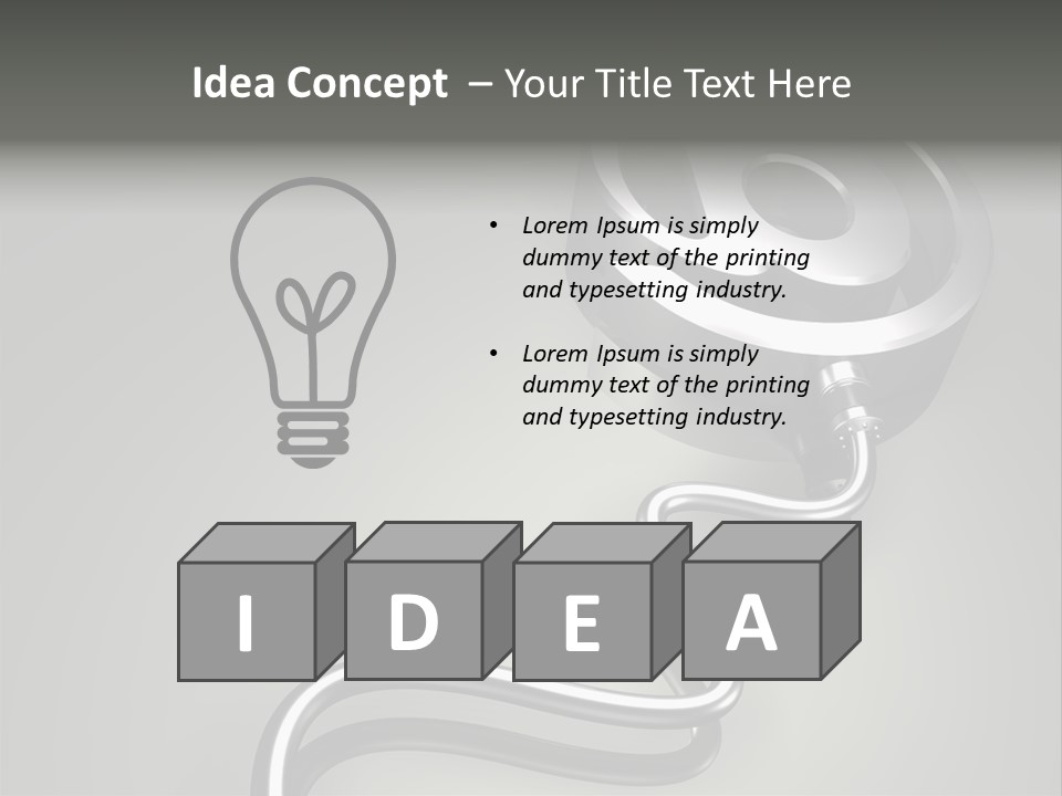 Trance Treble Blots PowerPoint Template