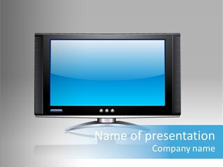 Receiver Electronics Monitor PowerPoint Template