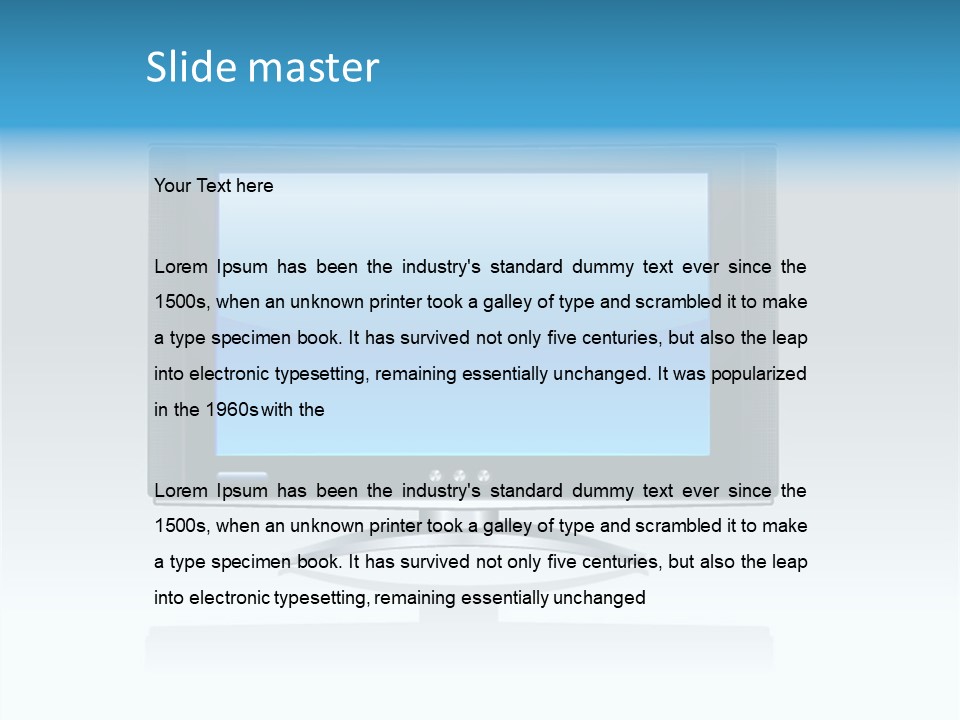 Receiver Electronics Monitor PowerPoint Template