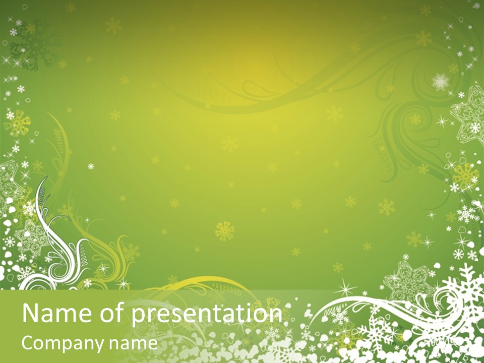 Paint Celebration Squiggle PowerPoint Template