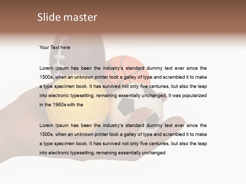 Decoration Caucasian Variety PowerPoint Template