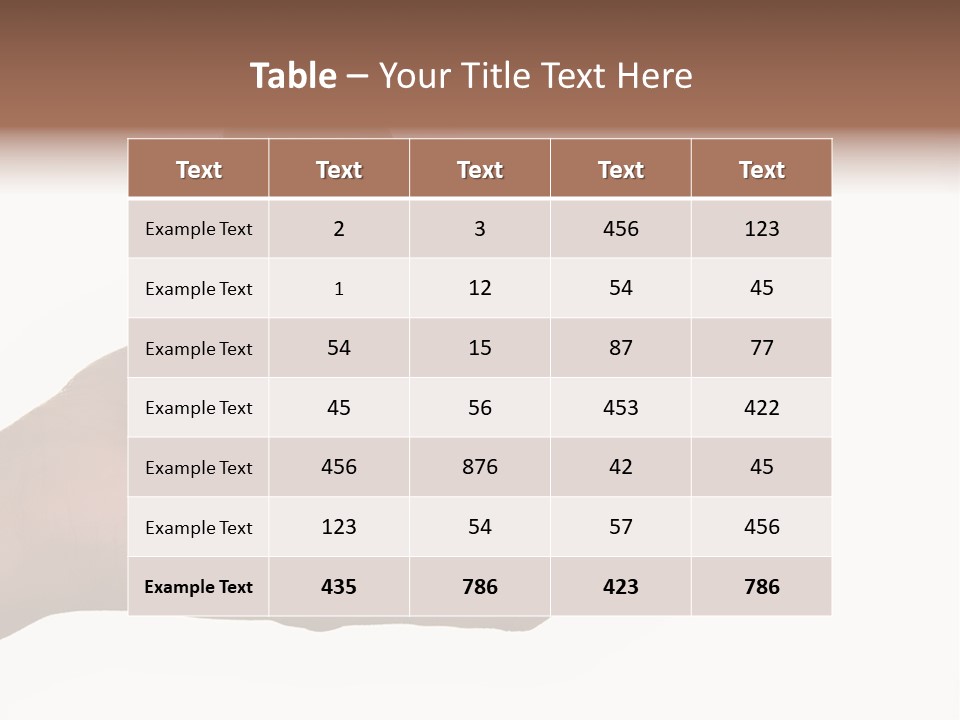 Decoration Caucasian Variety PowerPoint Template
