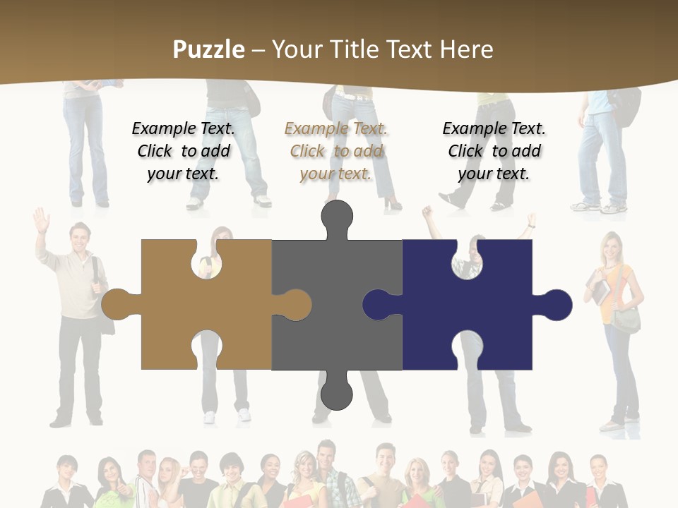 A Group Of People Standing In Different Poses PowerPoint Template