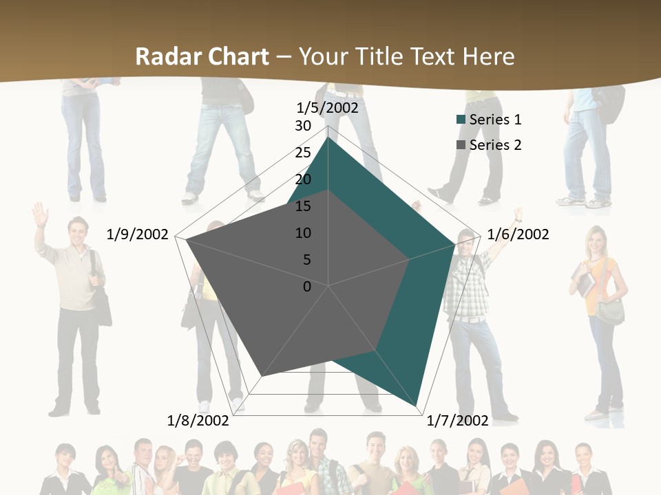 A Group Of People Standing In Different Poses PowerPoint Template
