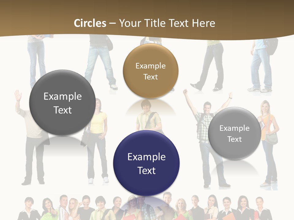 A Group Of People Standing In Different Poses PowerPoint Template