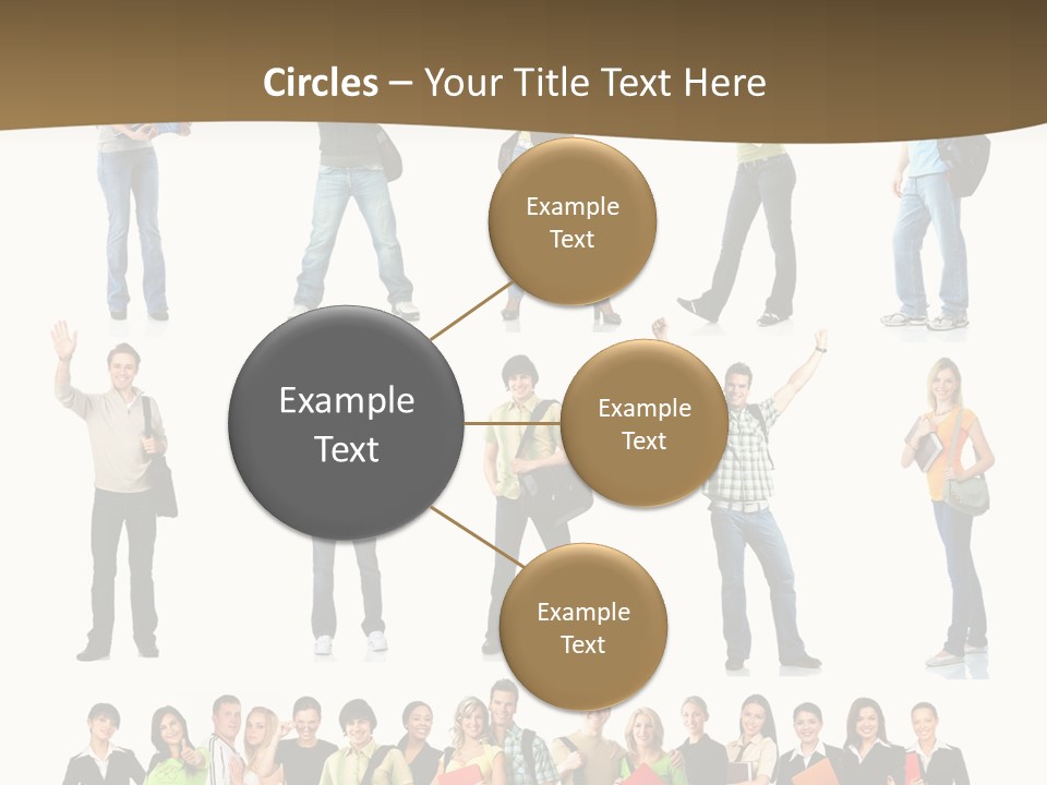 A Group Of People Standing In Different Poses PowerPoint Template