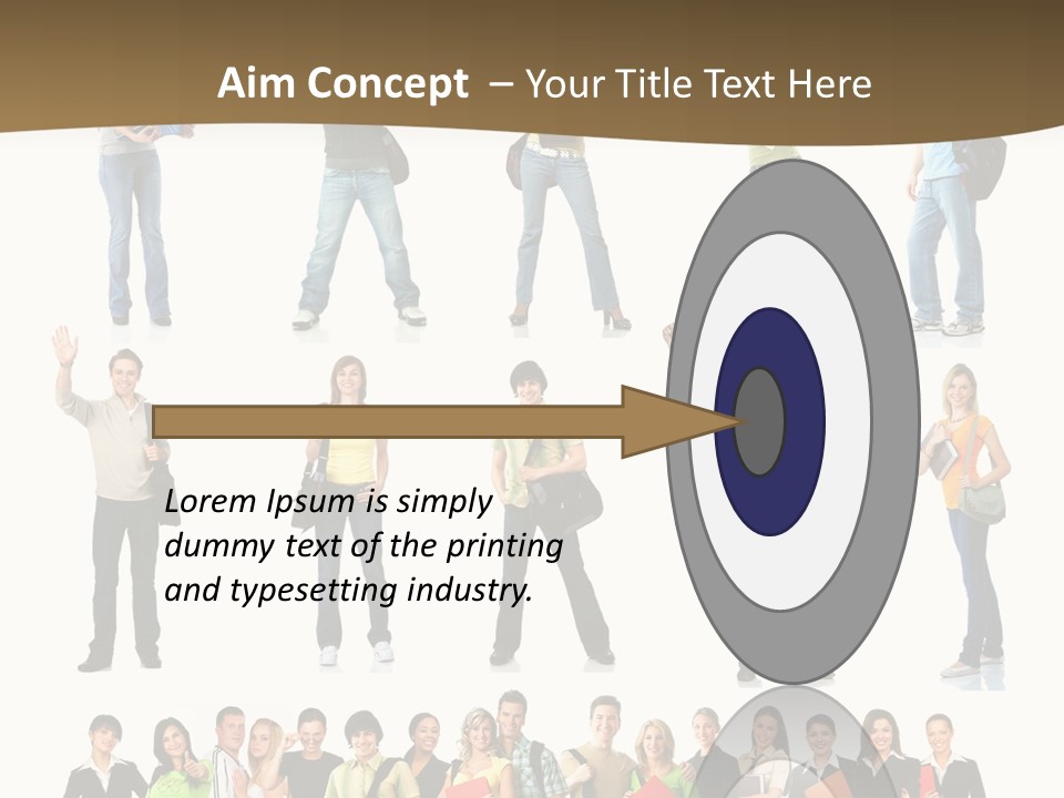 A Group Of People Standing In Different Poses PowerPoint Template