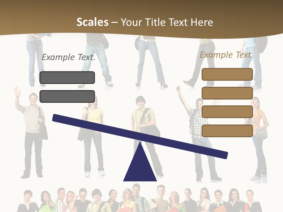 A Group Of People Standing In Different Poses PowerPoint Template