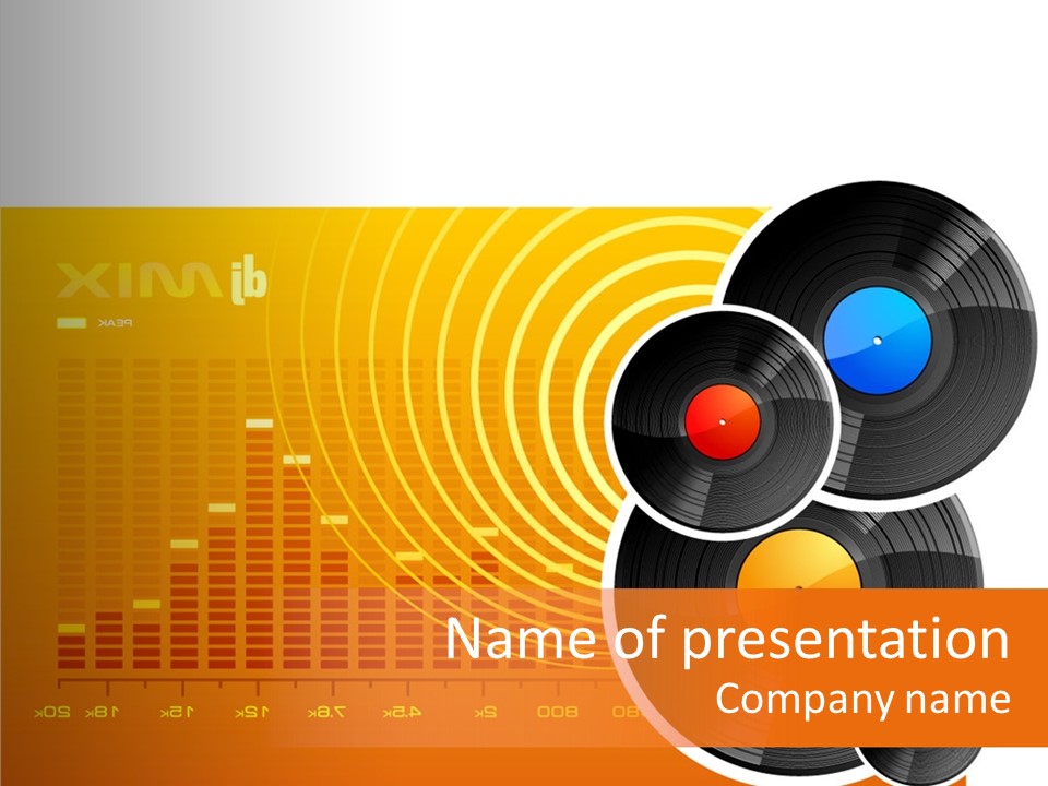 Trance Treble Blots PowerPoint Template