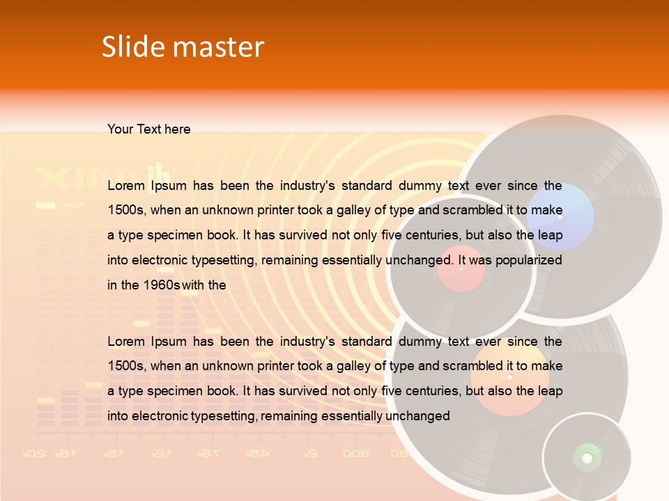 Trance Treble Blots PowerPoint Template