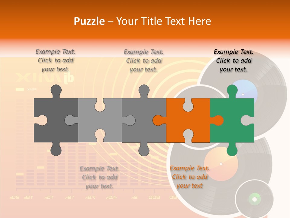 Trance Treble Blots PowerPoint Template