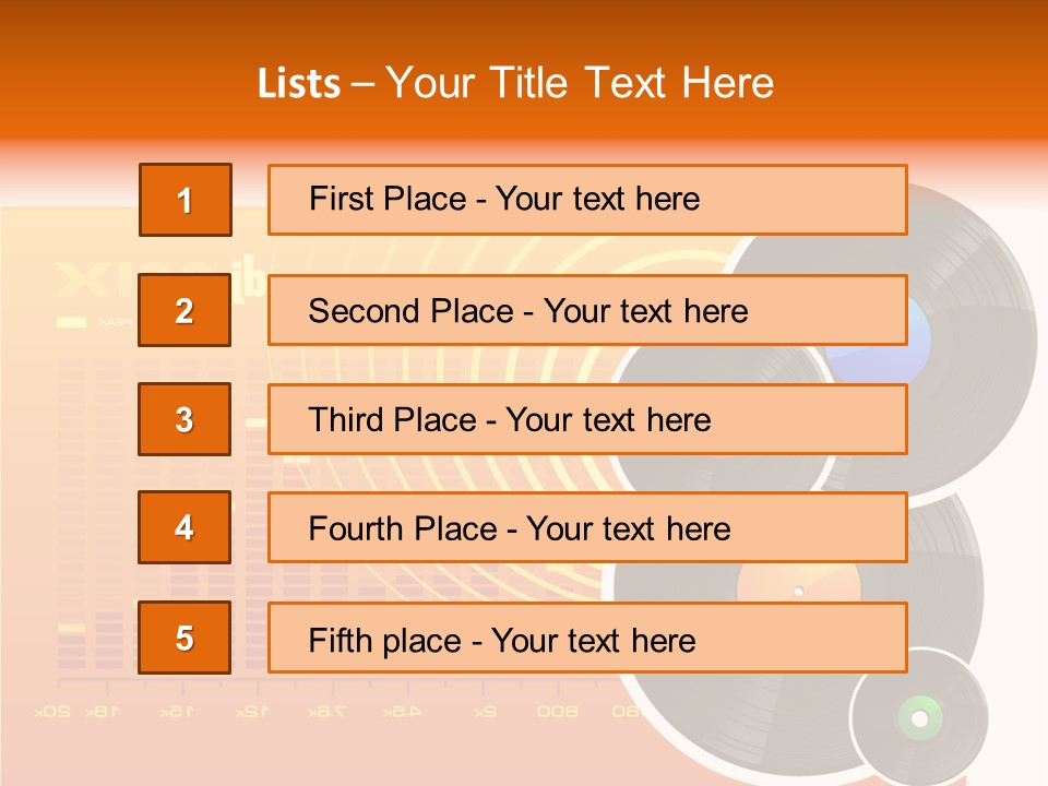 Trance Treble Blots PowerPoint Template