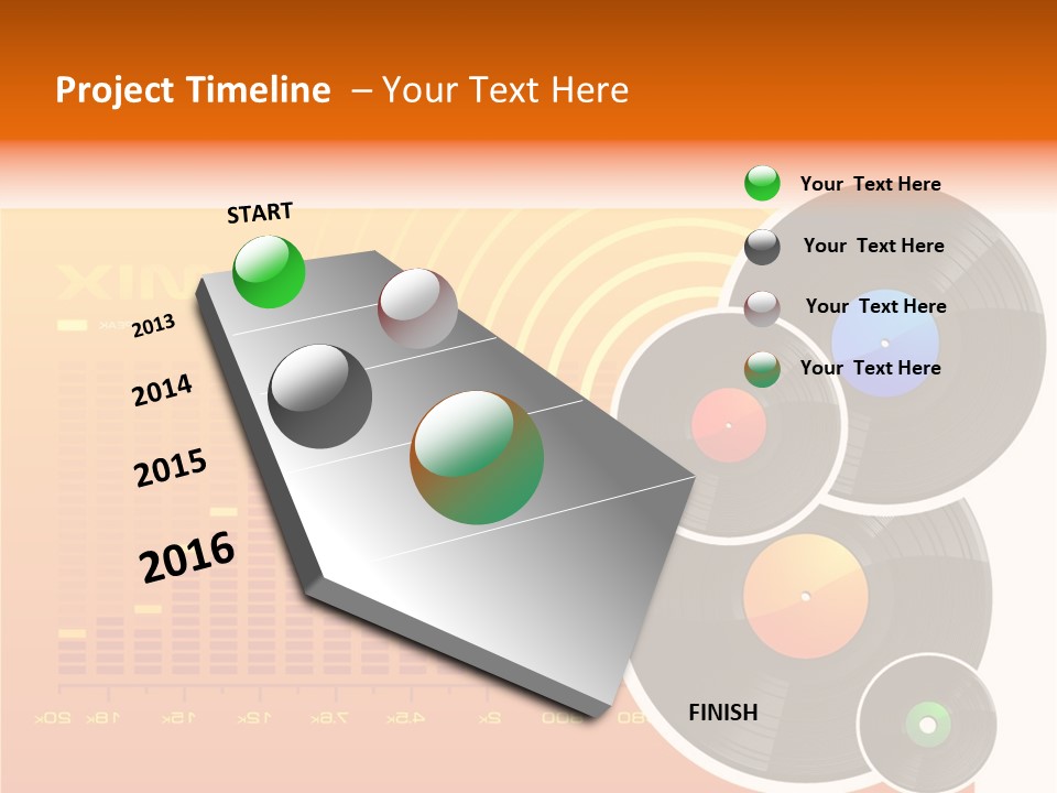 Trance Treble Blots PowerPoint Template