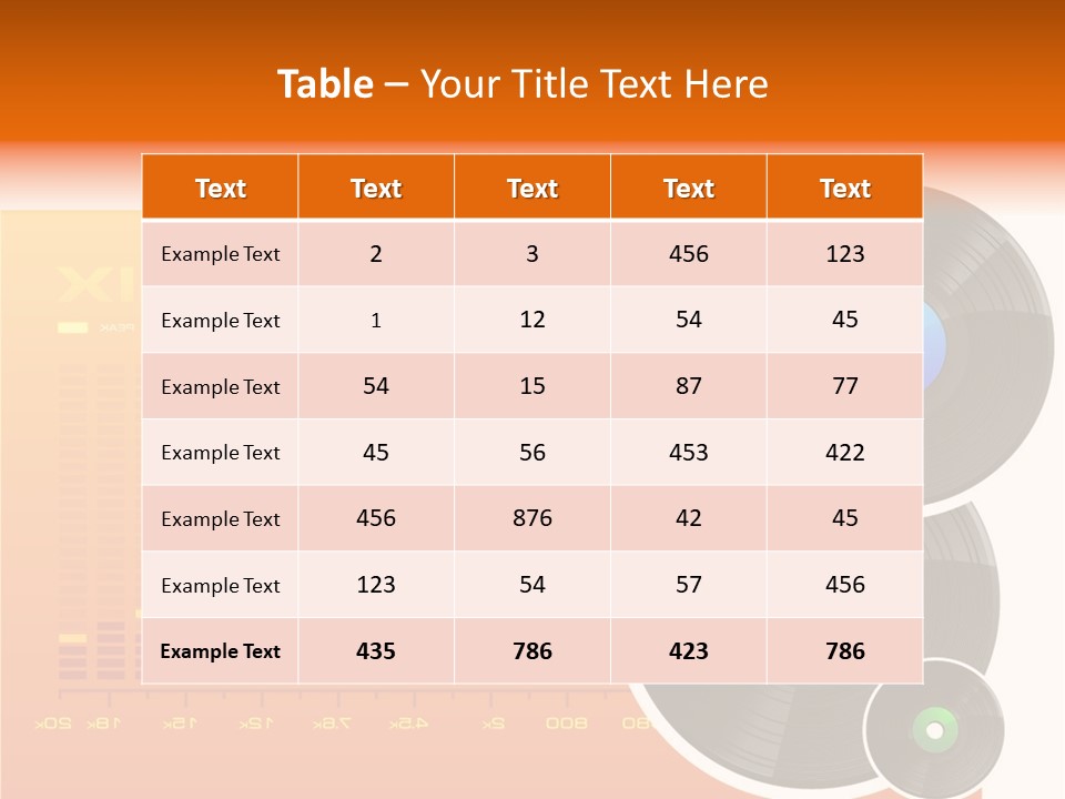 Trance Treble Blots PowerPoint Template
