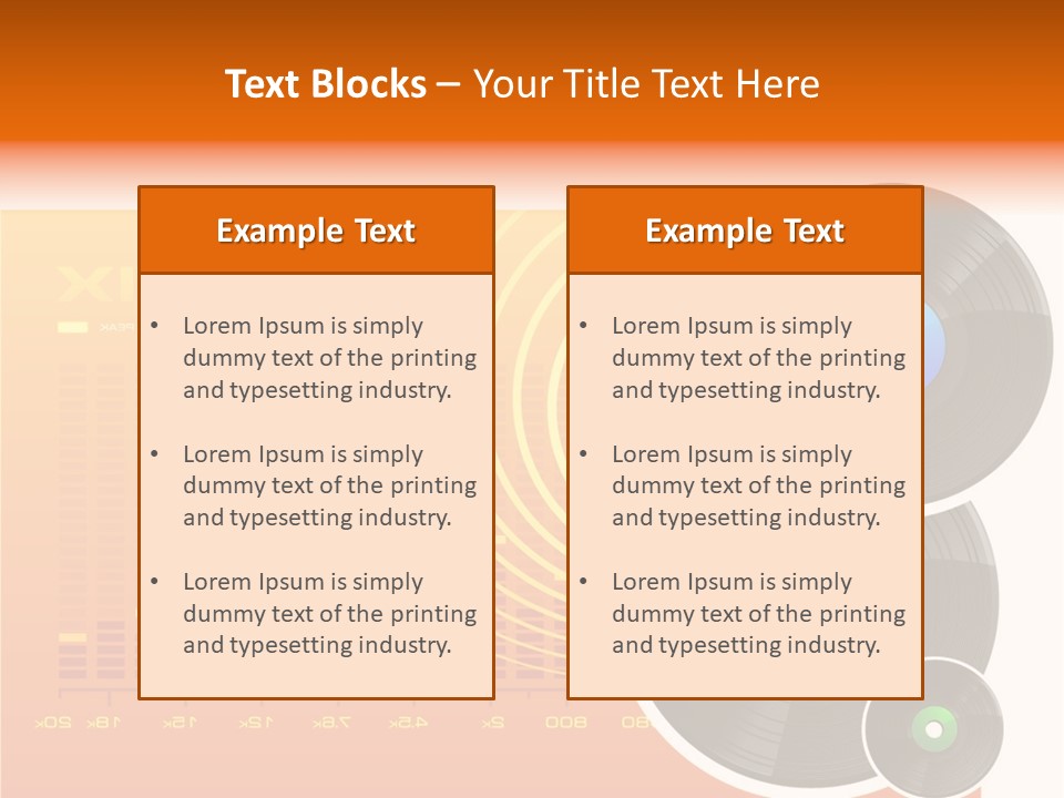 Trance Treble Blots PowerPoint Template
