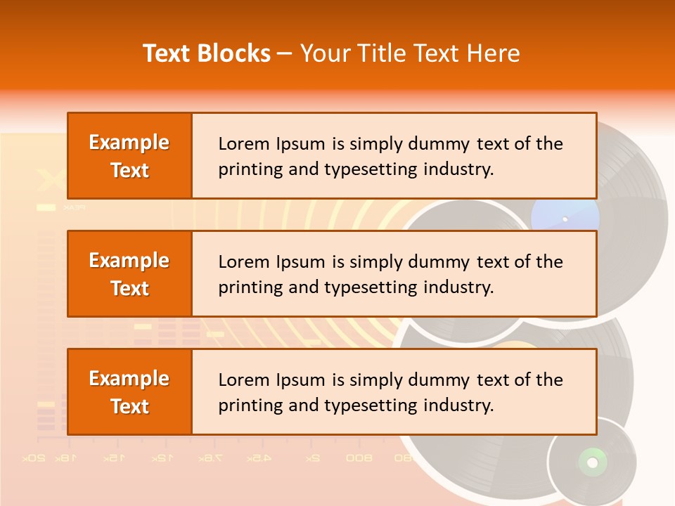Trance Treble Blots PowerPoint Template