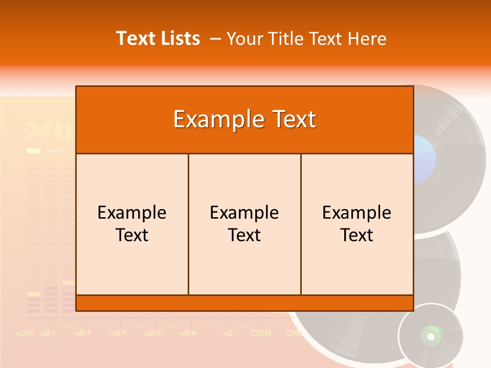 Trance Treble Blots PowerPoint Template
